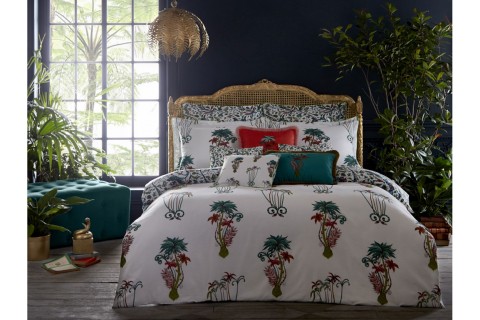 Emma J Shipley White Jungle Palms Duvet Covers and Accessories